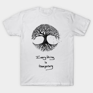 Hand drawn Tree of life with Quote T-Shirt